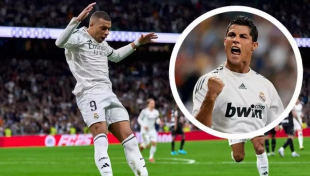 6 cầu thủ ghi nhiều bàn nhất mùa ra mắt Real Madrid: Mbappe dẫn đầu, Ronaldo thứ 3_695b7d2eb67e6.jpeg