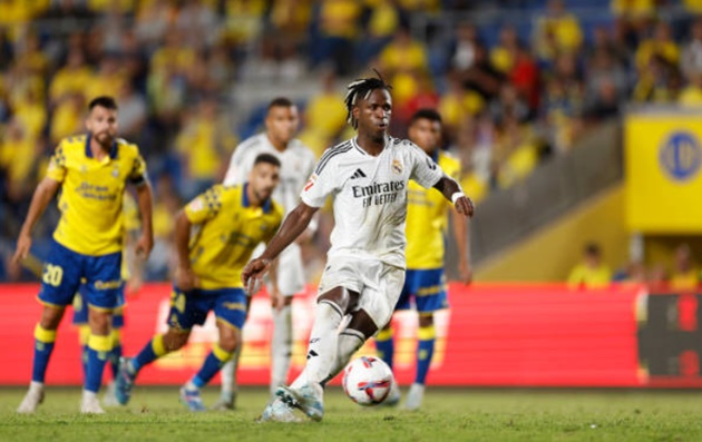 6 điểm nhấn Las Palmas 1-1 Real Madrid: Vinicius giữ quyền ưu tiên; Cơn thịnh nộ của Ancelotti_695bbdb1e5230.jpeg