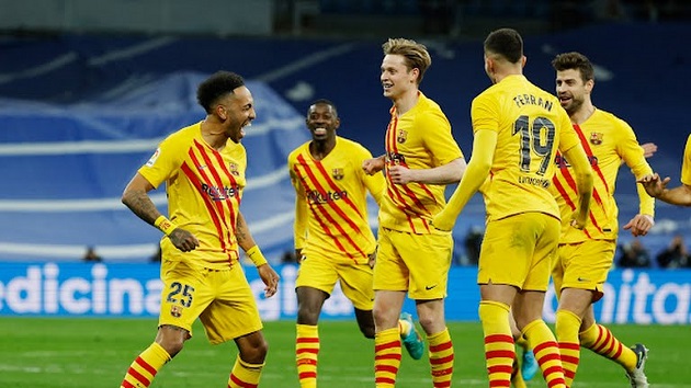 Aubameyang rực sáng, Barca biến Bernabeu thành sân tập_695c4480e763d.jpeg