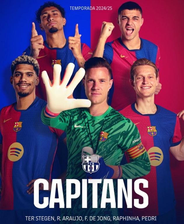 Barcelona bầu 5 đội trưởng mới, không có ai từ La Masia_695bc116b0272.jpeg