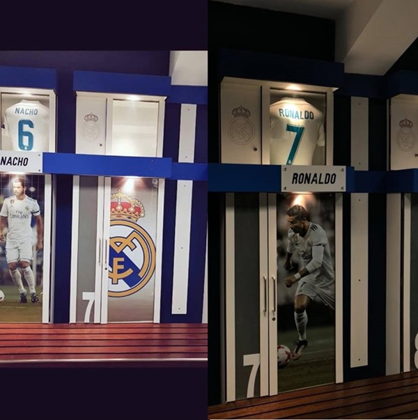 CĐV nghẹn ngào khi Real gỡ tên, bóc hình Ronaldo trong phòng thay đồ_695d079ec058d.jpeg