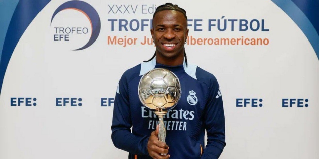 CHÍNH THỨC: Vinicius Junior lần thứ ba giành giải Cầu thủ Ibero-America xuất sắc nhất_695b99599c61c.jpeg