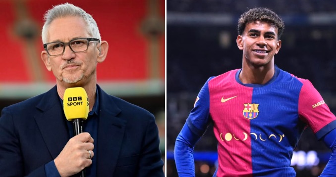 Gary Lineker: “Lamine Yamal là ngôi sao lớn tiếp theo sau Maradona và Messi”_695b727b7d73b.jpeg